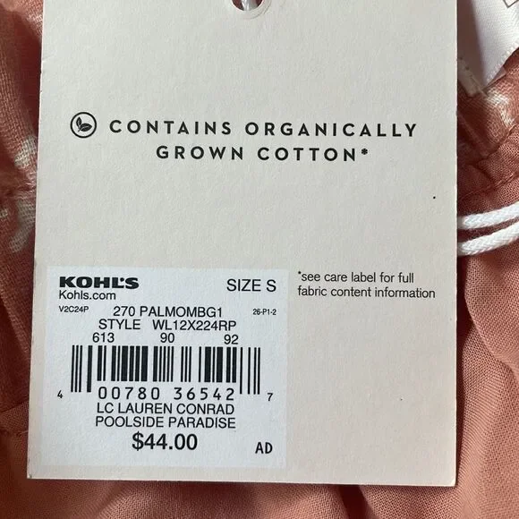 NWT lined  cotton shorts by Lauren Conrad side pockets - Picture 7 of 7